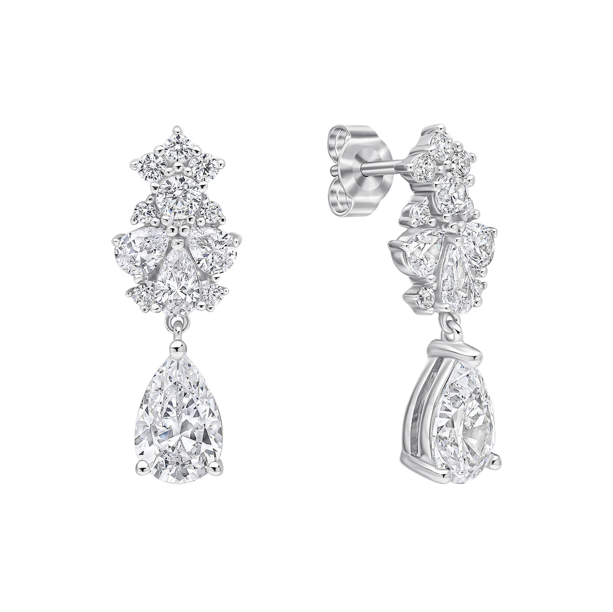 Ornate Statement Teardrop Earrings