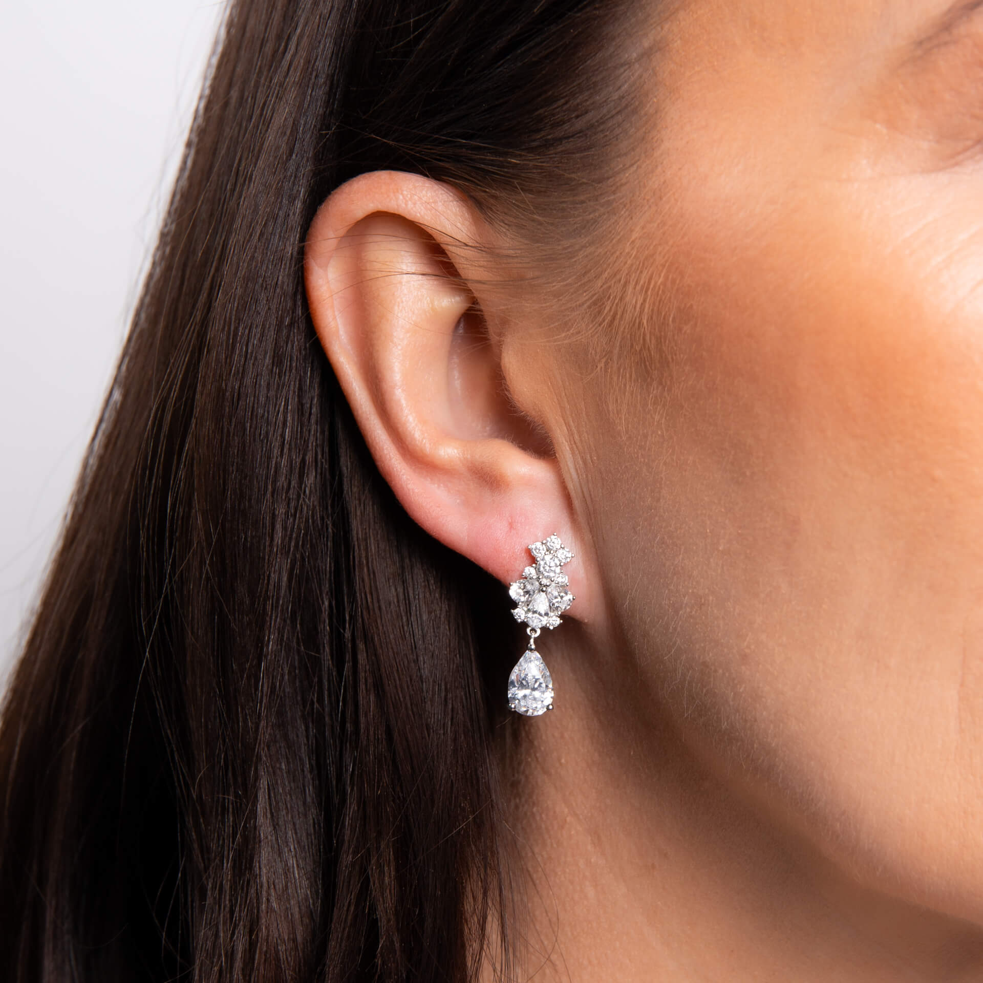 Ornate Statement Teardrop Earrings
