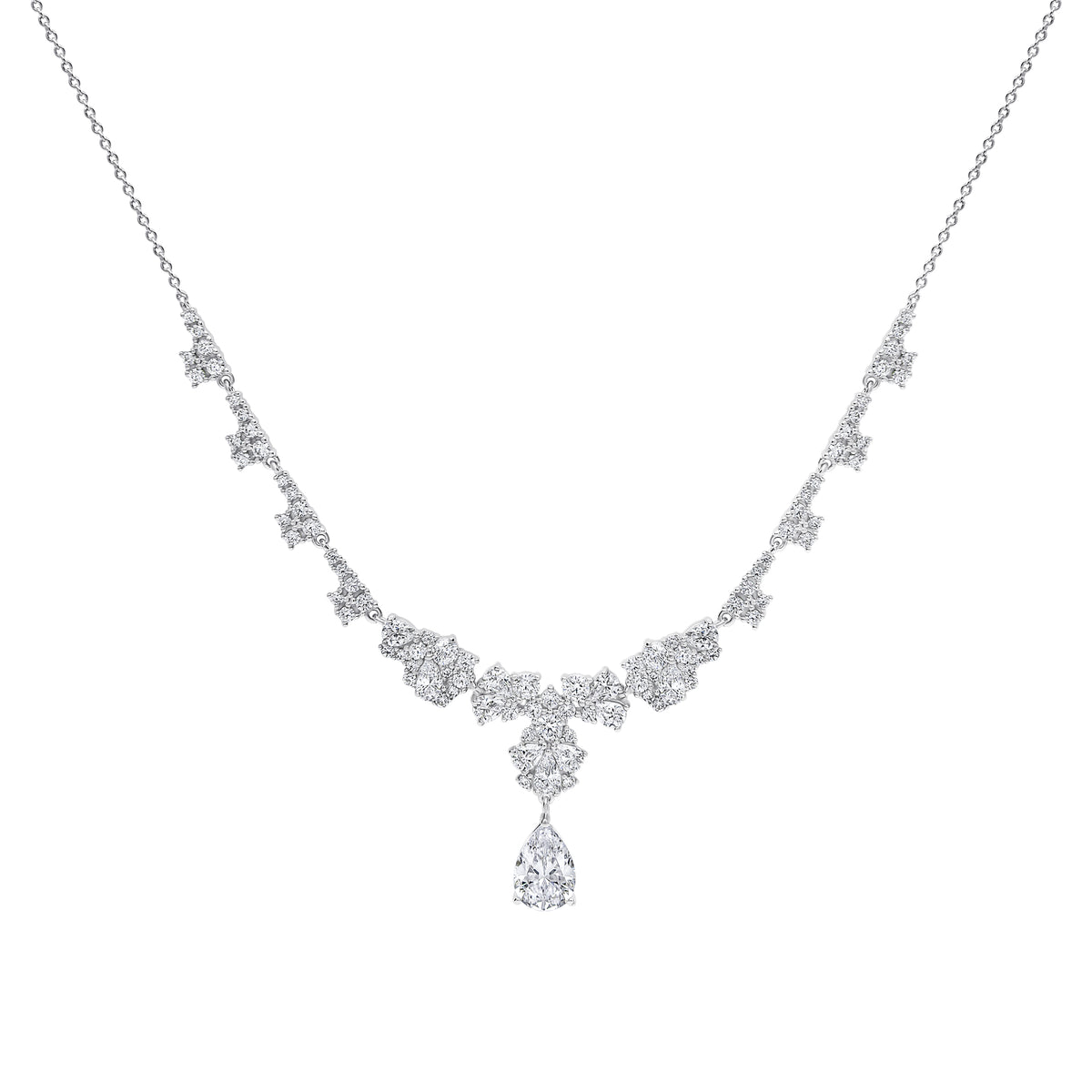 Ornate Statement Teardrop Necklace