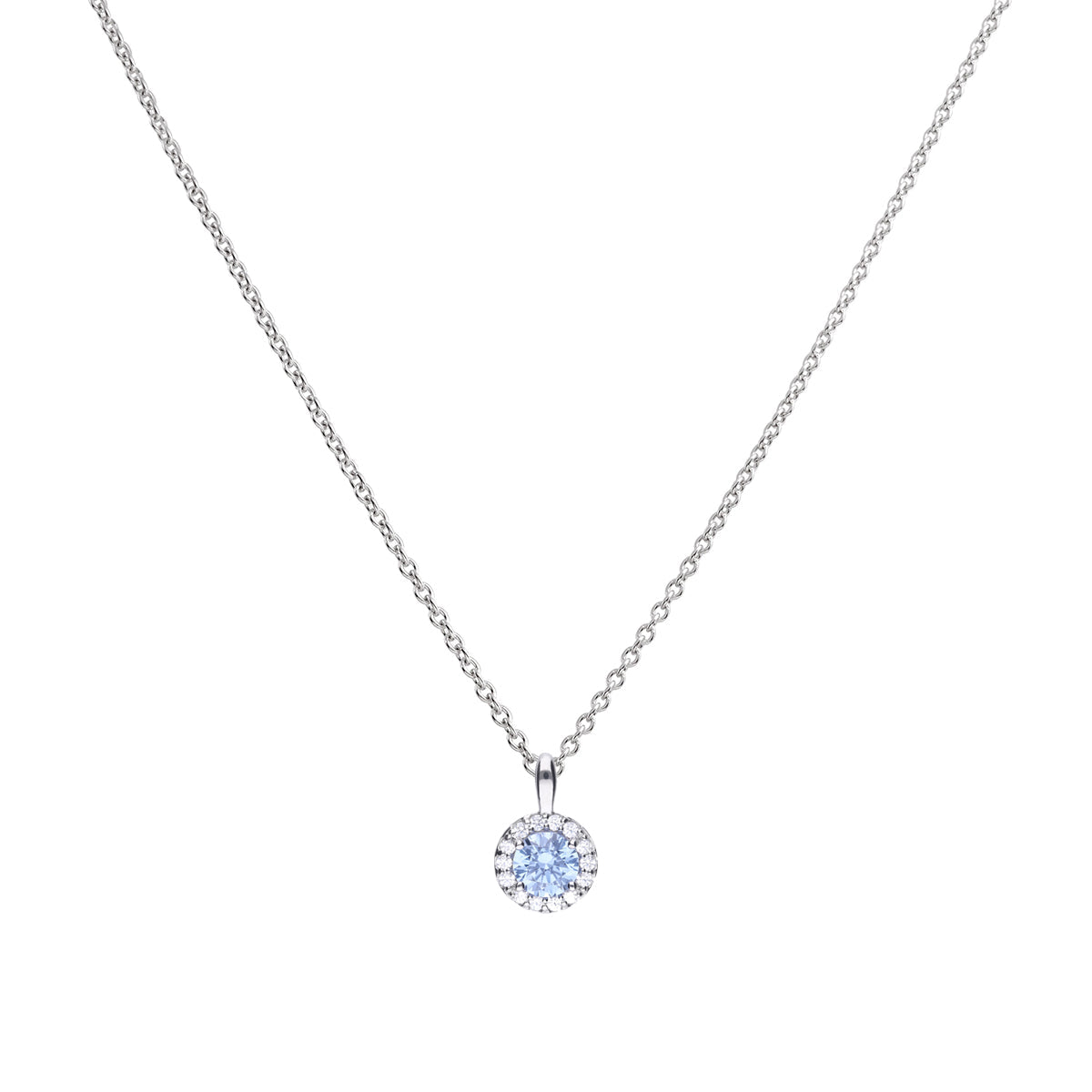 Blue Pave Set Pendant