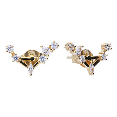 Zodiac Constellation Stud Earrings
