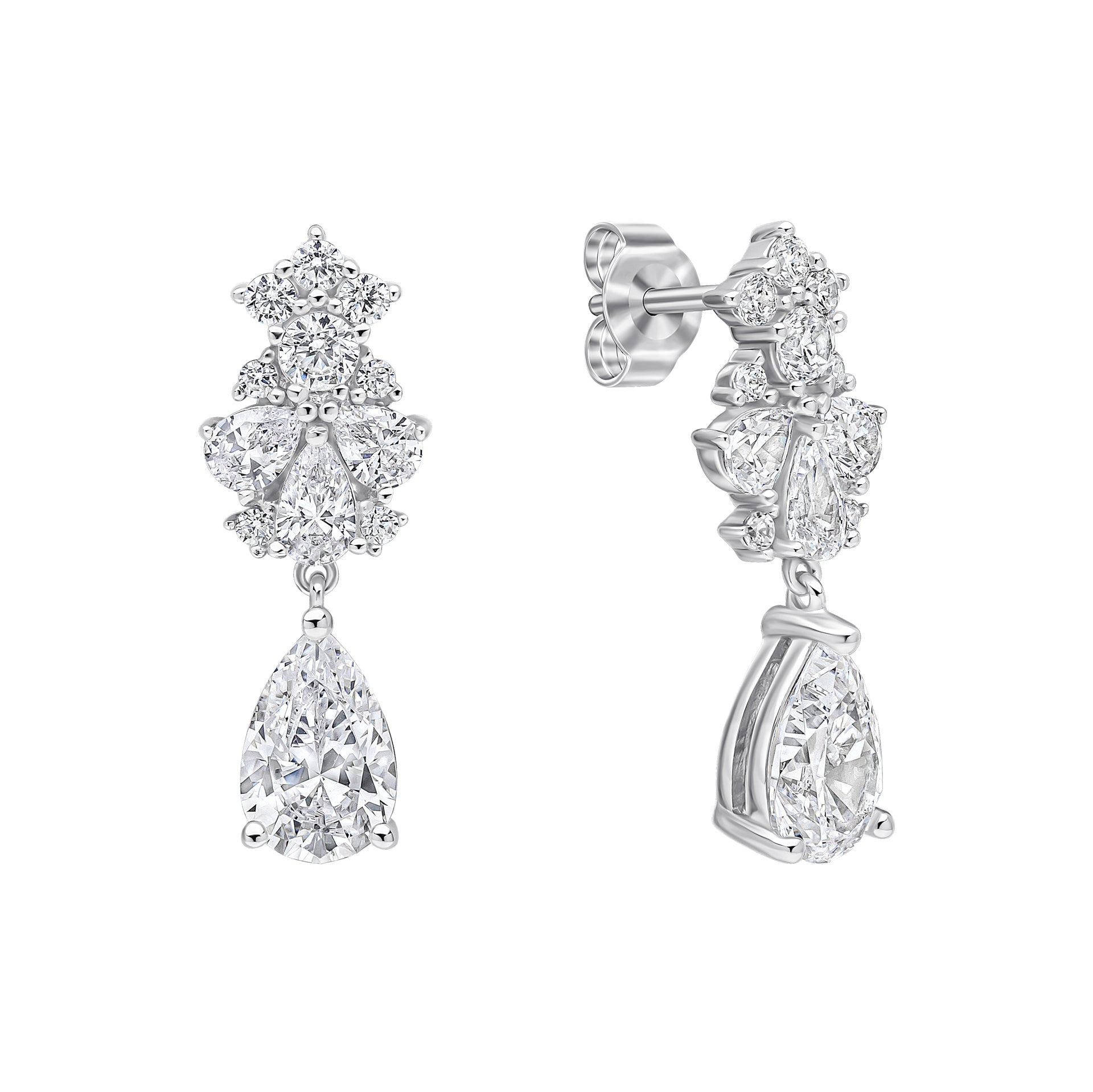 Ornate Statement Teardrop Earrings