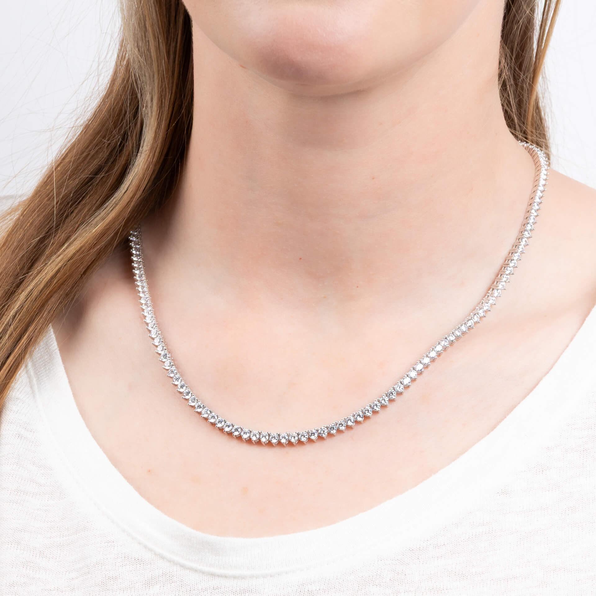 Zirconia Tennis Necklace