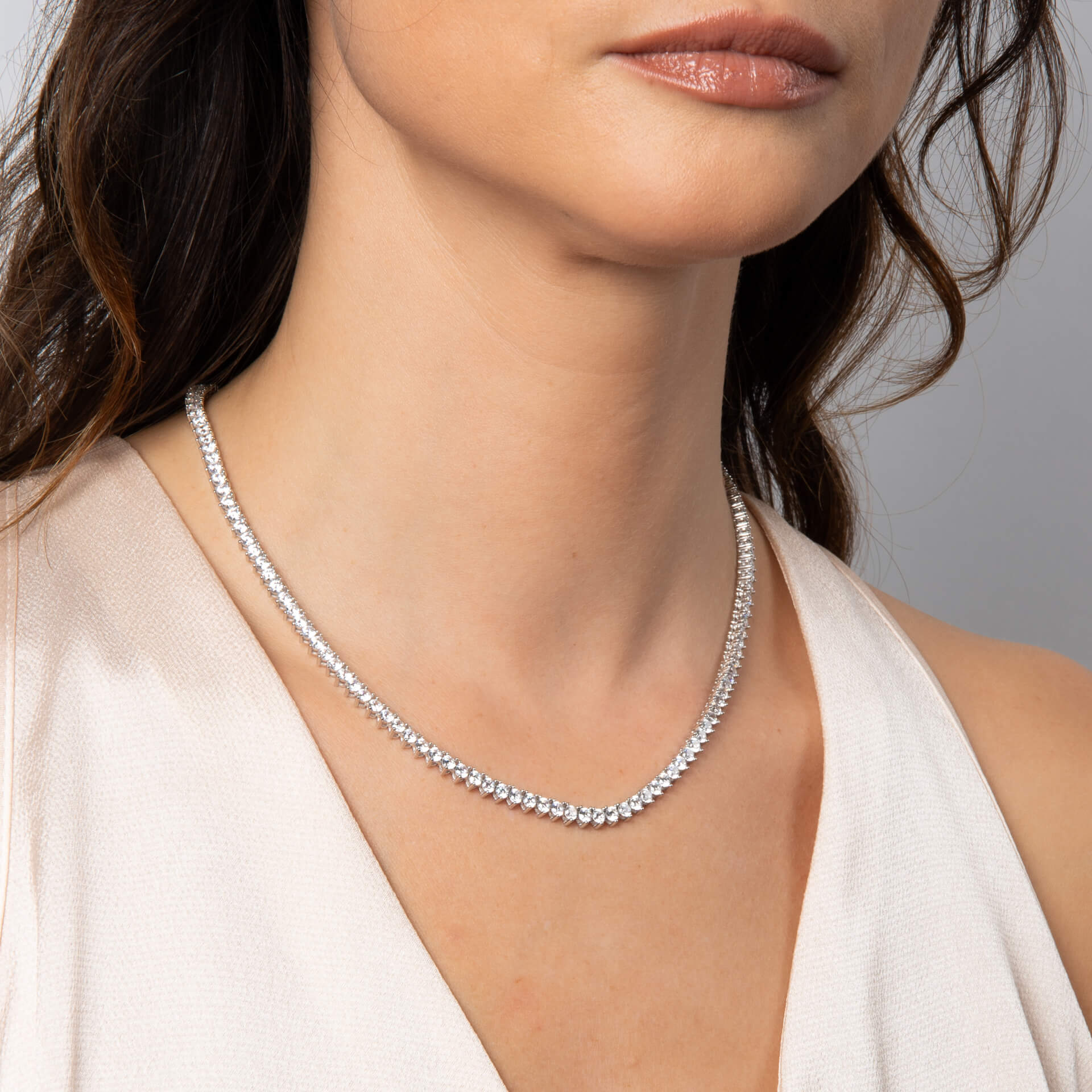 Zirconia Tennis Necklace
