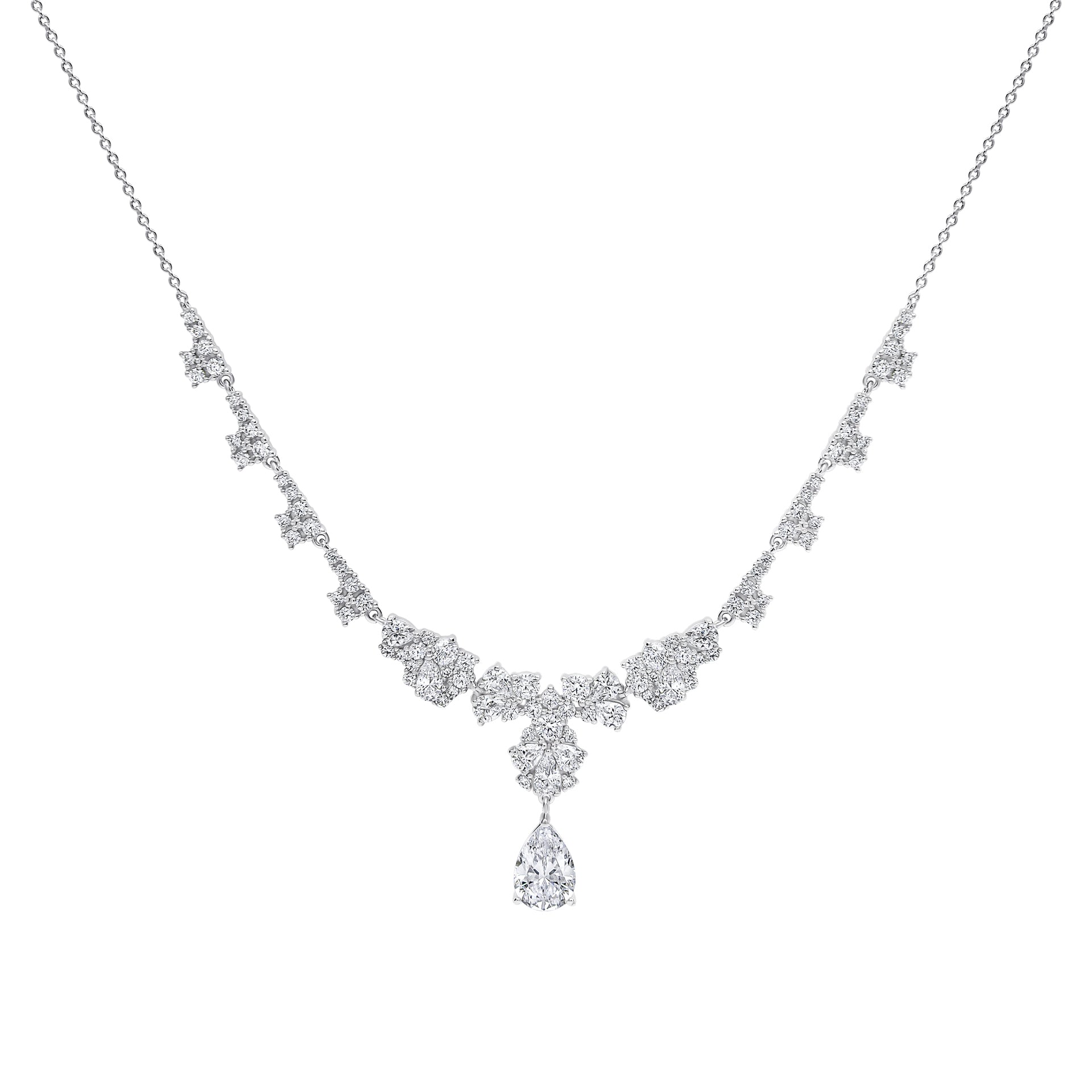 Ornate Statement Teardrop Necklace
