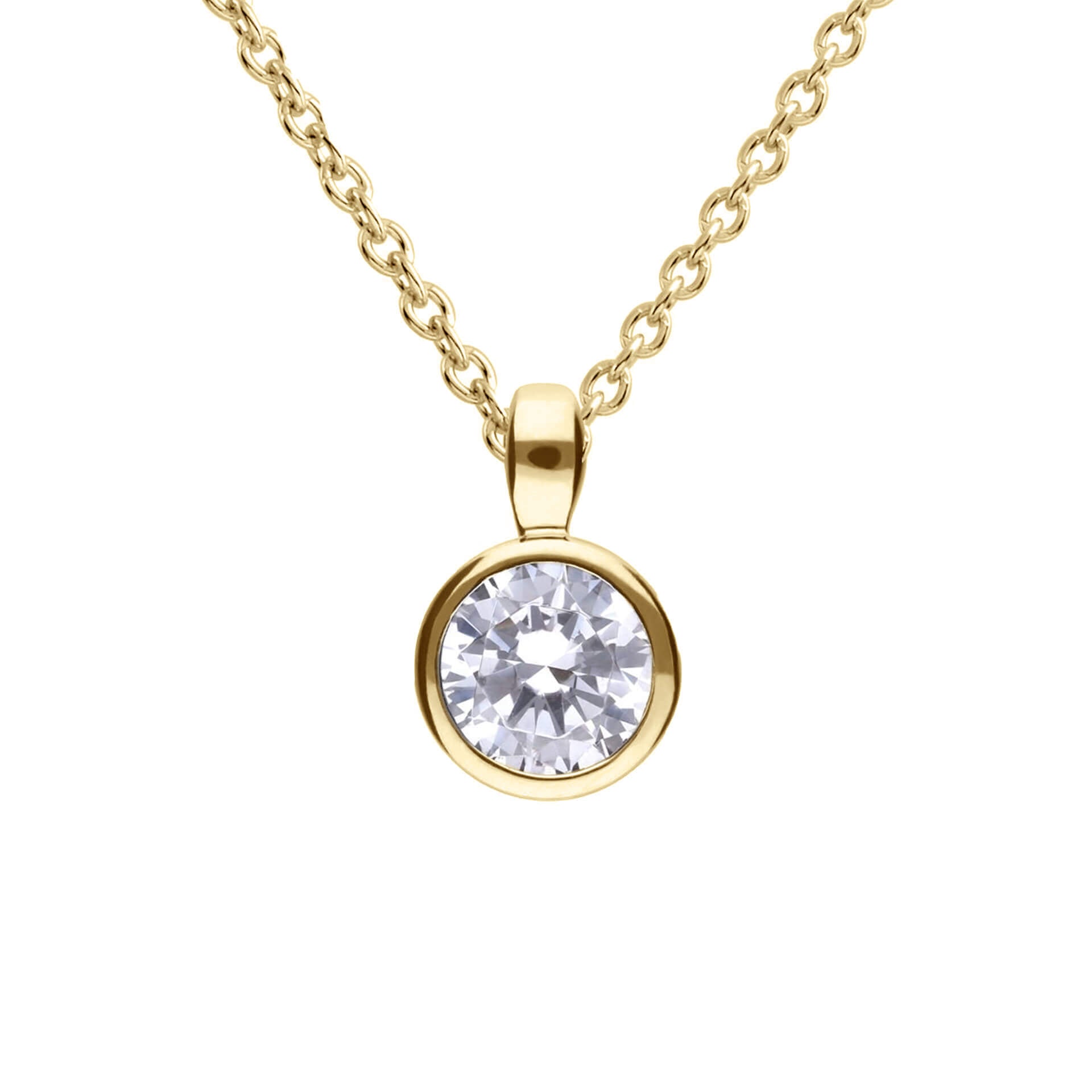 Bezel Set Carat Pendant
