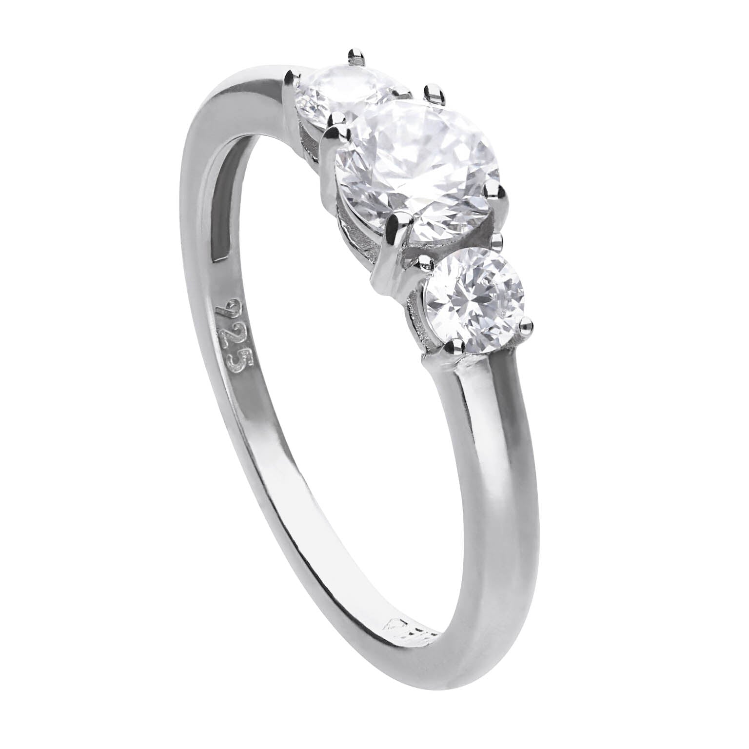 Claw Set Trilogy Ring