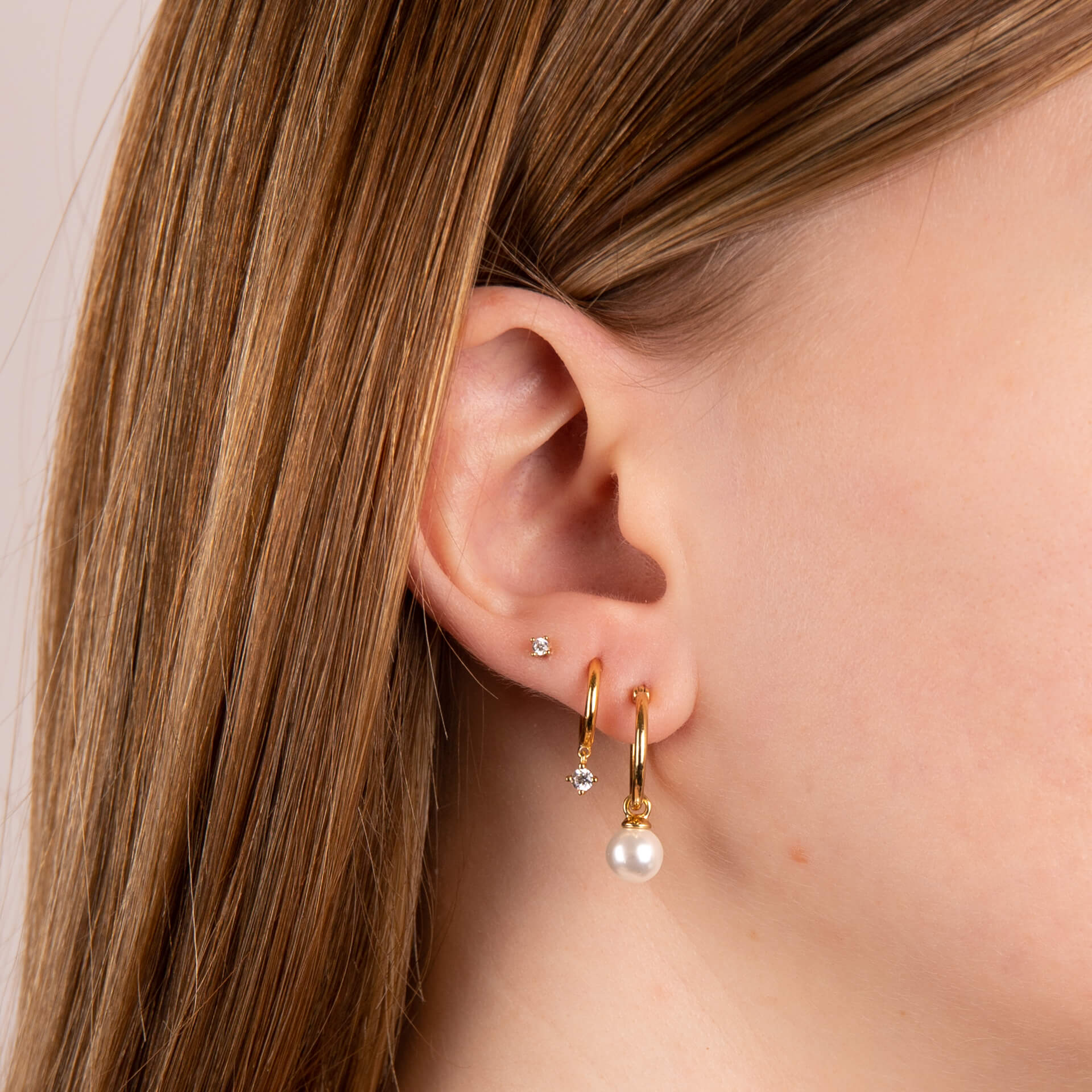 Four Claw Solitaire Stud Earrings