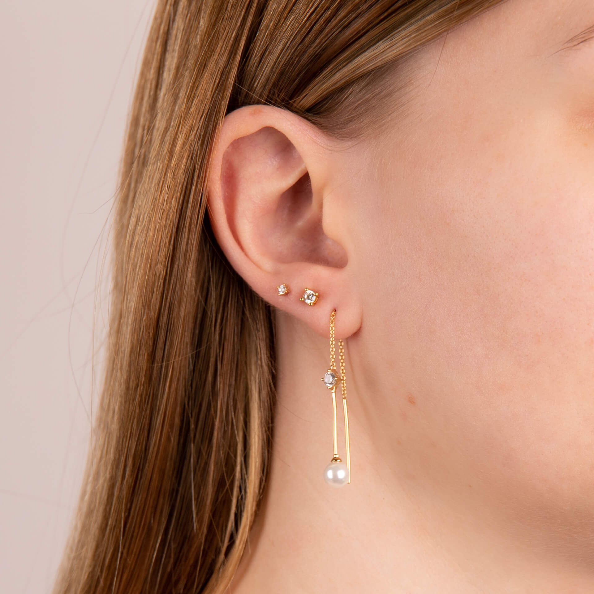 Four Claw Solitaire Stud Earrings