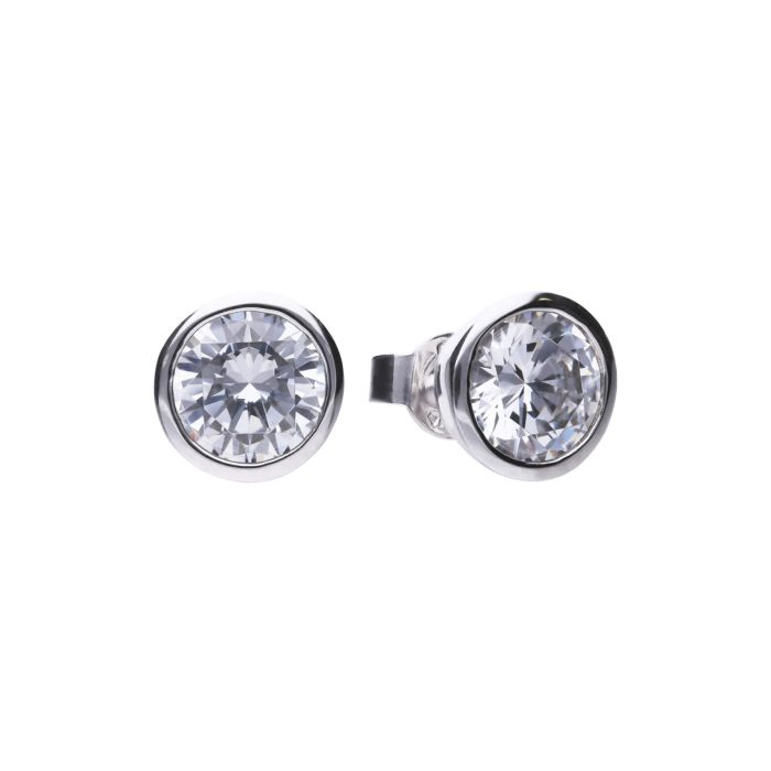 Bezel Set Carat Stud Earrings
