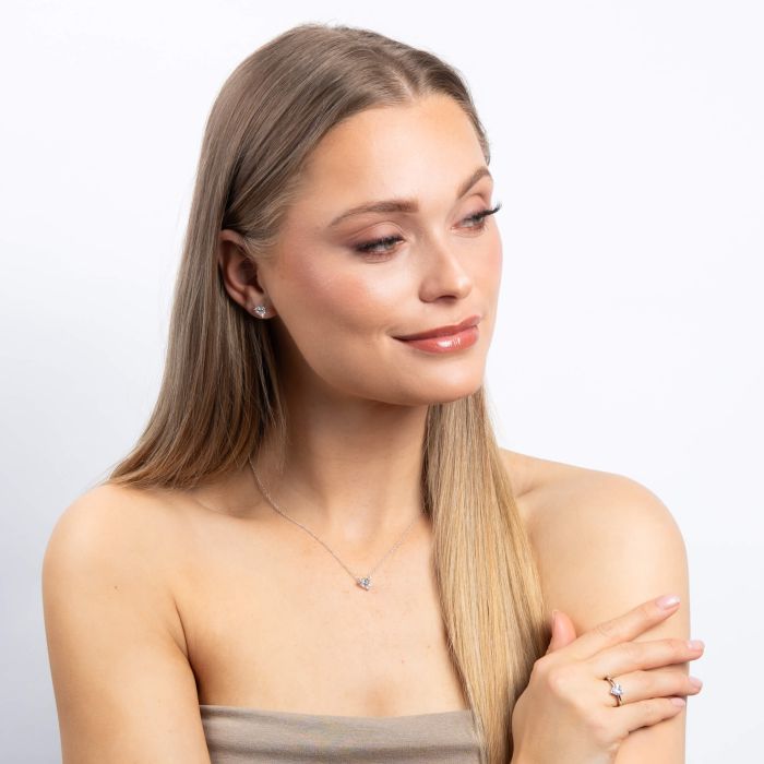 Solitaire Heart Shaped Zirconia Ring