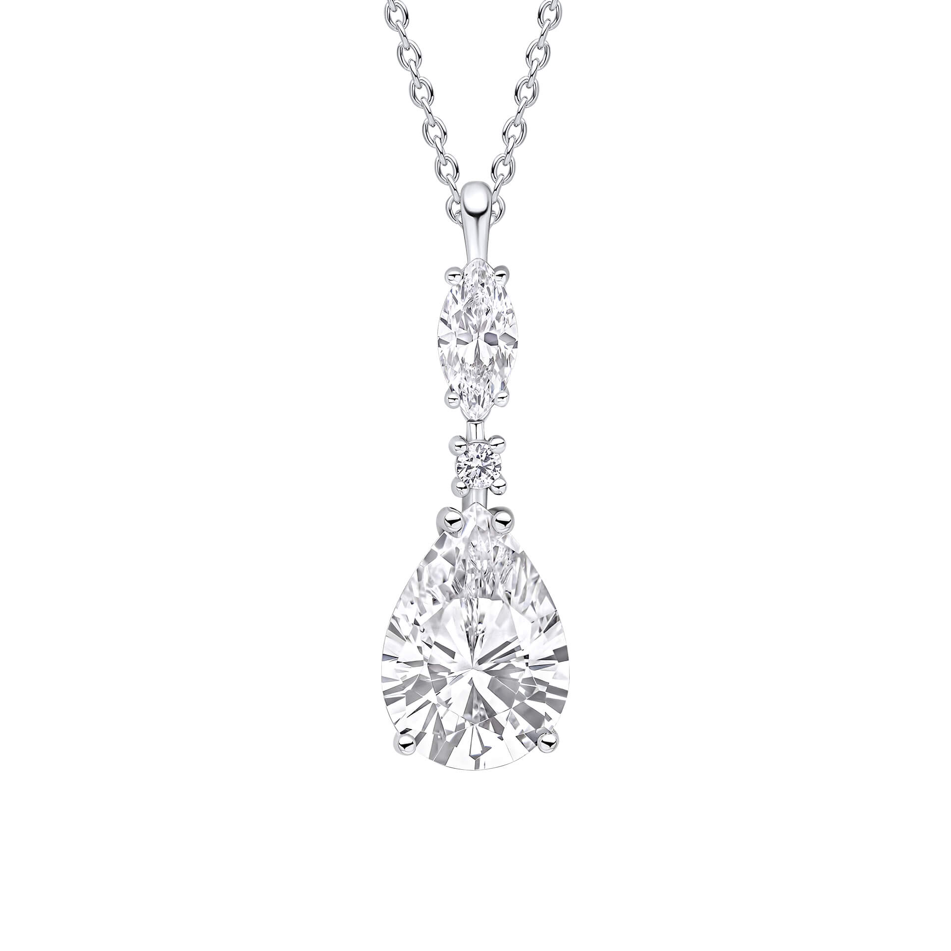 Teardrop and Marquise Drop Pendant